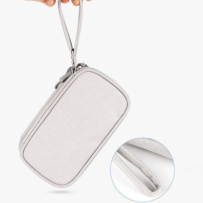 Electronic Accessories Cable Bag Organizer Travel Pouch Storage Cases Charger - Grey