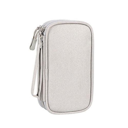 Electronic Accessories Cable Bag Organizer Travel Pouch Storage Cases Charger - Navy