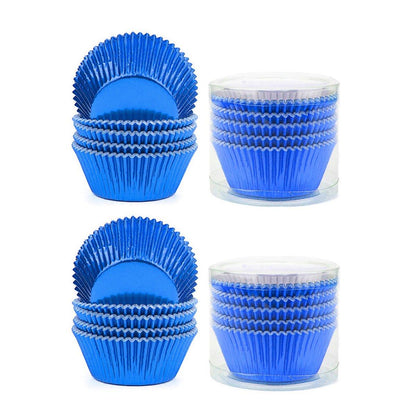 200 Pcs Colored Baking Paper Cupcake Trays Muffin Liners for Party Baking - Rose Gold