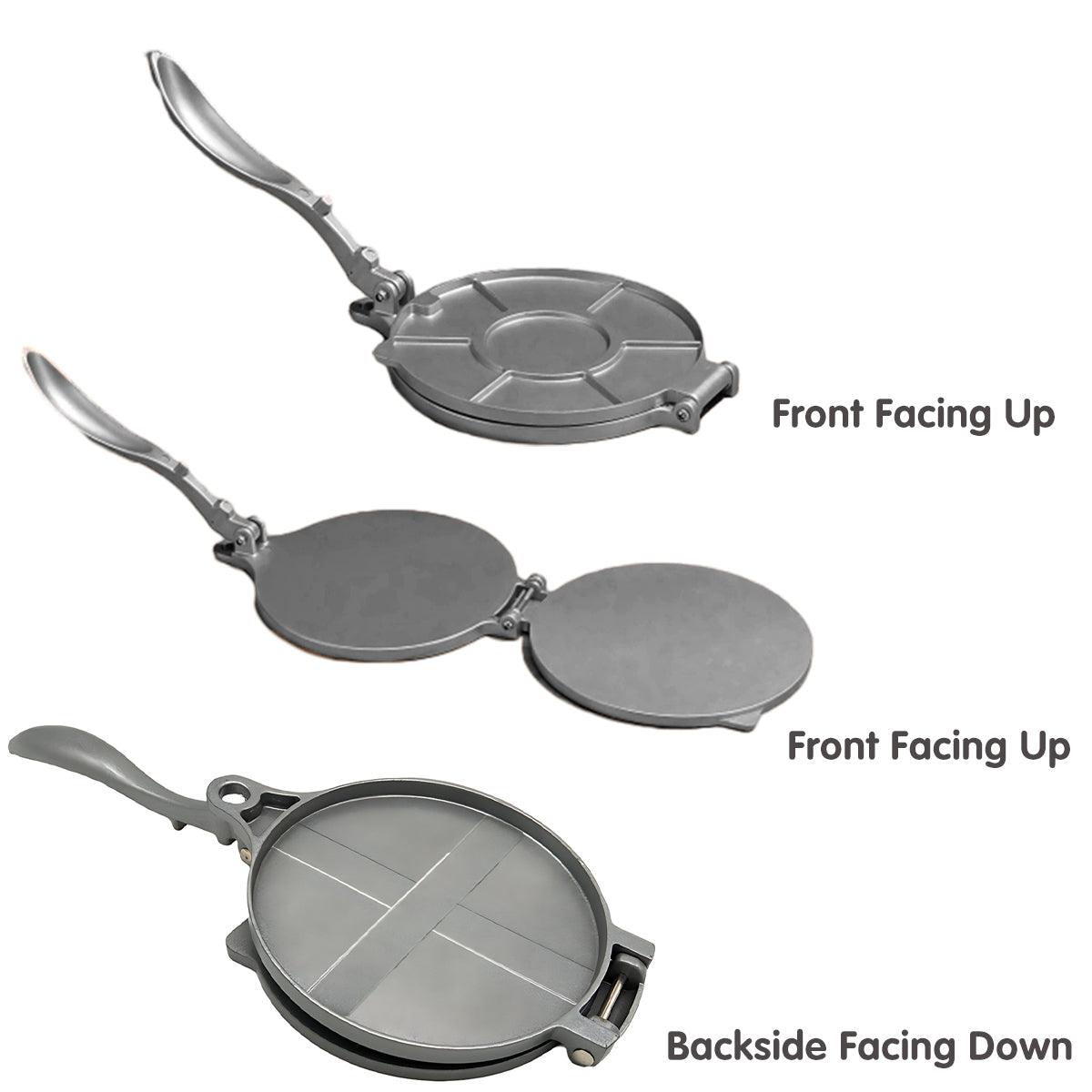 16/20cm Premium Tortilla Press Flat Bread Maker Taco Roti Chapati Health Food - Black-16cm