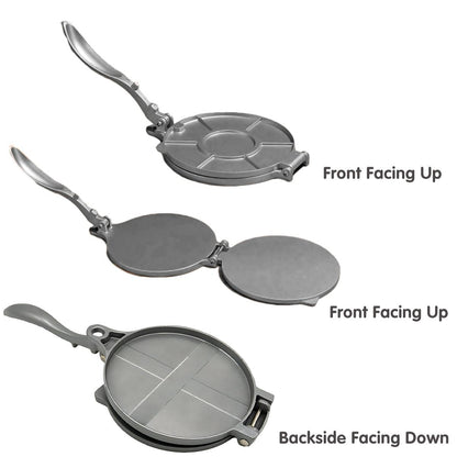 16/20cm Premium Tortilla Press Flat Bread Maker Taco Roti Chapati Health Food - Black-16cm
