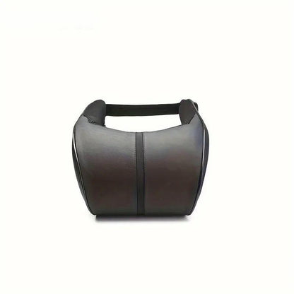 Car Headrest Neck Pillow for Comfortable Travel Support Memory Foam Car Pillow - Brown