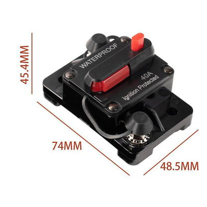 Waterproof Car Circuit Breaker Fuse Reset 30-300A AMP 12V-48V DC Car Boat IP67 - 200A