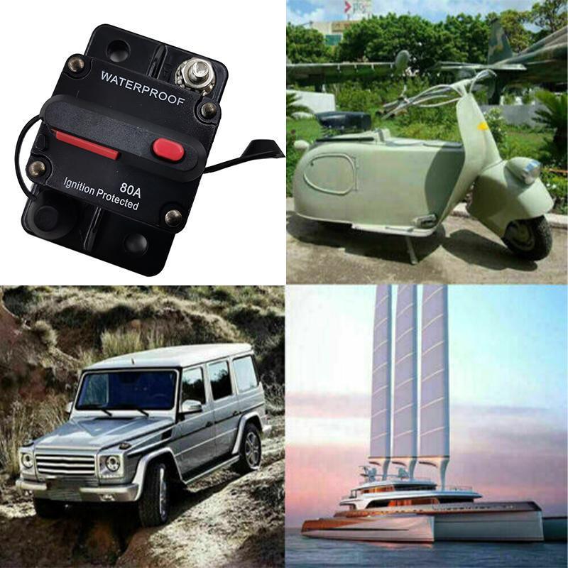 Waterproof Car Circuit Breaker Fuse Reset 30-300A AMP 12V-48V DC Car Boat IP67 - 300A