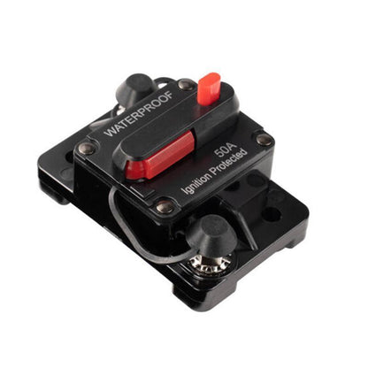 Waterproof Car Circuit Breaker Fuse Reset 30-300A AMP 12V-48V DC Car Boat IP67 - 50A