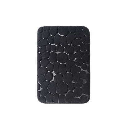 40x60cm Non-Slip Memory Foam Bath Mat Super Absorbent Floor Rug for Bathroom Use - Khaki
