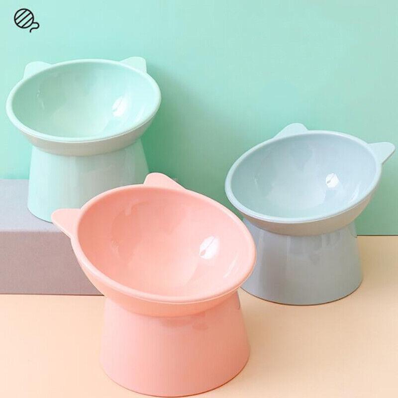 Elevated Pet Bowl Cat Dog Feeder Food Water High - Foot Anti Vomiting Tilted Bowl - Green - Factory Direct Shop