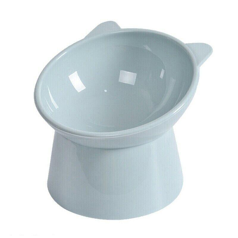 Elevated Pet Bowl Cat Dog Feeder Food Water High - Foot Anti Vomiting Tilted Bowl - Pink - Factory Direct Shop