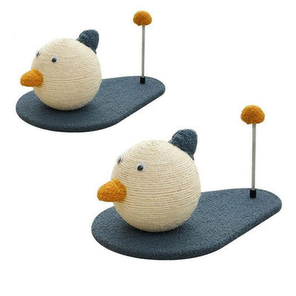 Cat Scratching Post Toy with Ball Claw Grinding Rope Tree for Indoor Play - Large