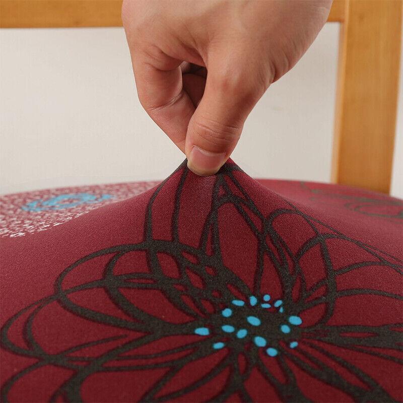 Stretch Dining Chair Seat Covers Removable Seat Cushion Slipcovers Protector - H