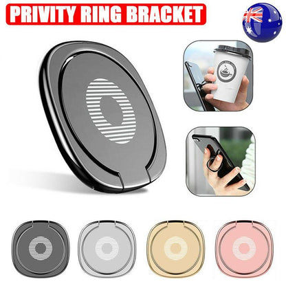 Iring Phone Ring Finger Holder Stand Mobile Grip with Mount Hook for iPhone and iPad - Rose Gold