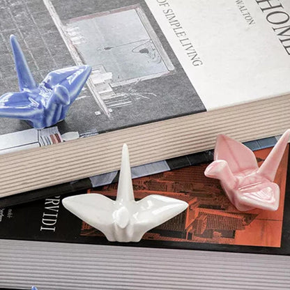 4pcs Ceramic Chopsticks Stand Set Decorative Ornaments for Home and Kitchen