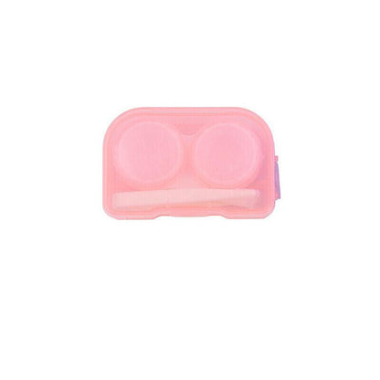 Lens Storage Case with Applicator Kit Tweezers Soft Tip Tool for Contact Eye Care - White