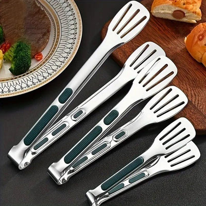 3pcs Stainless Steel Food Holders Kitchen Grill Steak Food Holder Cooking Tools