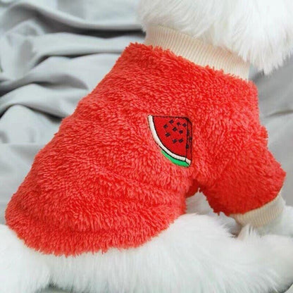 XS Puppy Pet Dog Fleece Warm Jumper Sweater Coat Small Yorkie Chihuahua Cat Clothes - Pink