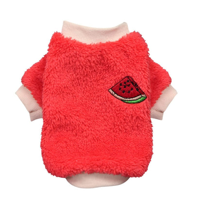 XS Puppy Pet Dog Fleece Warm Jumper Sweater Coat Small Yorkie Chihuahua Cat Clothes - Pink