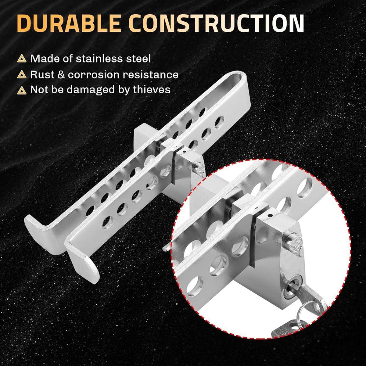 Universal Car Anti-Theft Clutch Throttle Brake Lock 8/9 Holes Security Lock - 8 holes