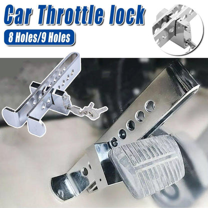 Universal Car Anti-Theft Clutch Throttle Brake Lock 8/9 Holes Security Lock - 9 holes