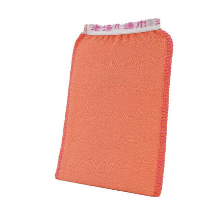 5 Pcs Towel Exfoliating Bath Washcloth Viscose Scrub Mitten Towel - Pink *5 PCS