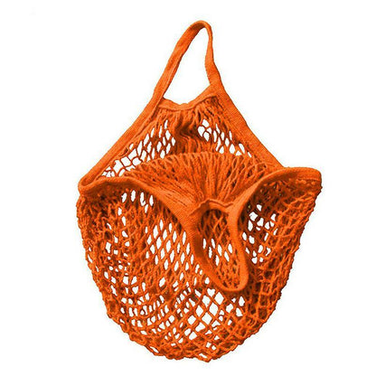 Reusable Mesh Net Shopping Bag String Tote Grocery Fruit Vegetable Storage - Red