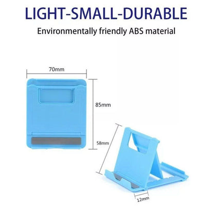 Universal Foldable Tablet and Phone Stand Adjustable Portable Desk Holder - White