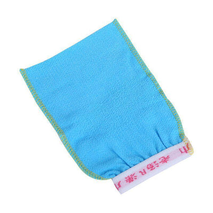 5 Pcs Towel Exfoliating Bath Washcloth Viscose Scrub Mitten Towel - Yellow *5 PCS