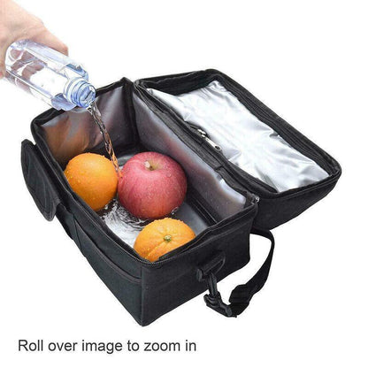 Insulated Lunch Bag Box Tote Cooler For Women Men Hot Cold Food Thermal - Wine Red - Factory Direct Shop