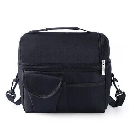 Insulated Lunch Bag Box Tote Cooler For Women Men Hot Cold Food Thermal - Wine Red - Factory Direct Shop