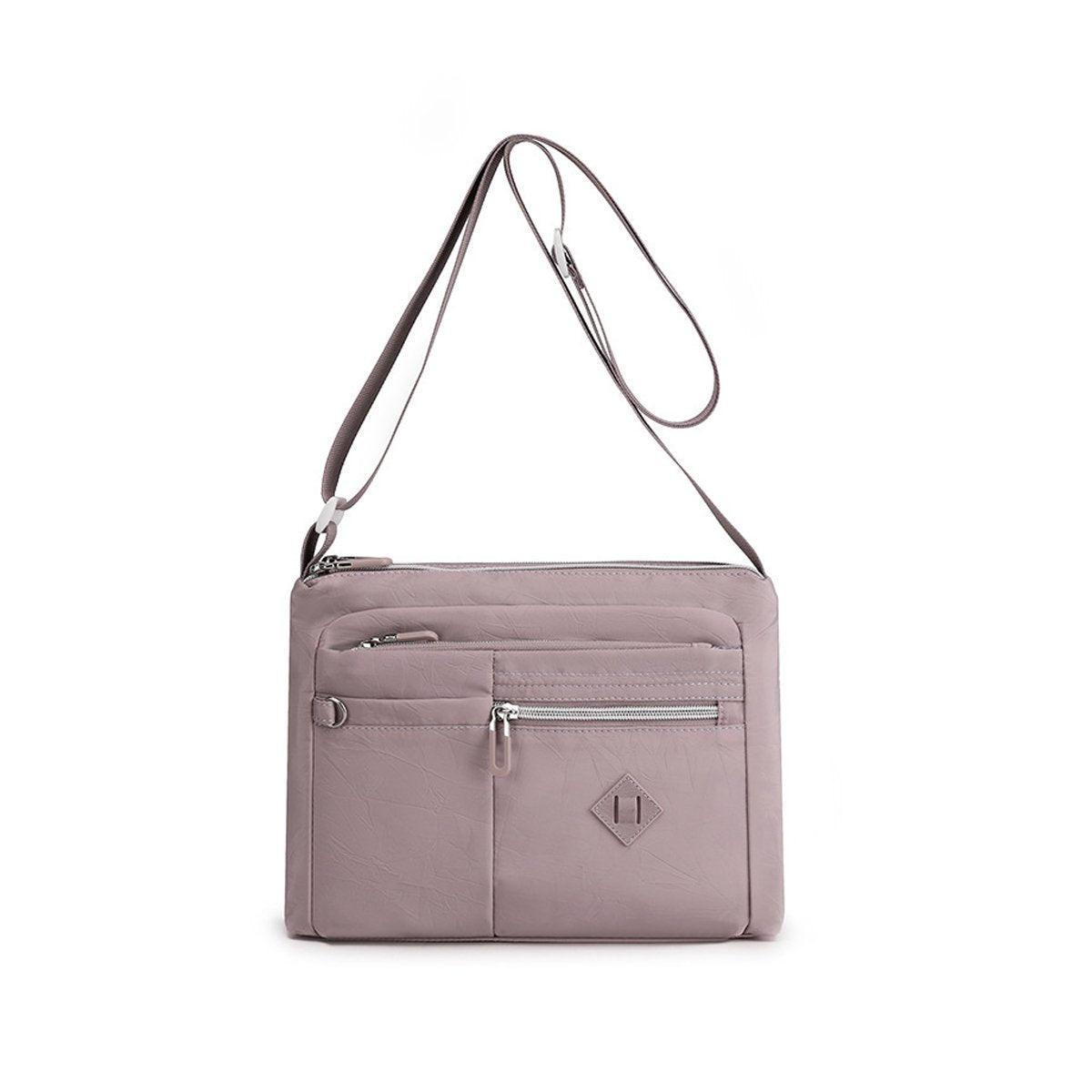 Ladies Large Capacity Crossbody Bag Single Shoulder Small Square Bag Handbag - Pink
