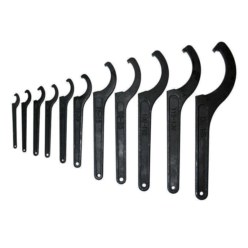 Adjustable C Spanner Hook Wrench Tool for Motorcycle Bike Repair 22 to 160mm - 115-130