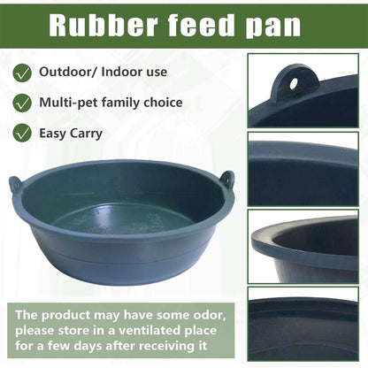 Chicken Feeding Basin 6pcs Plastic Breeding Trough Bowl Farm Feeder Container