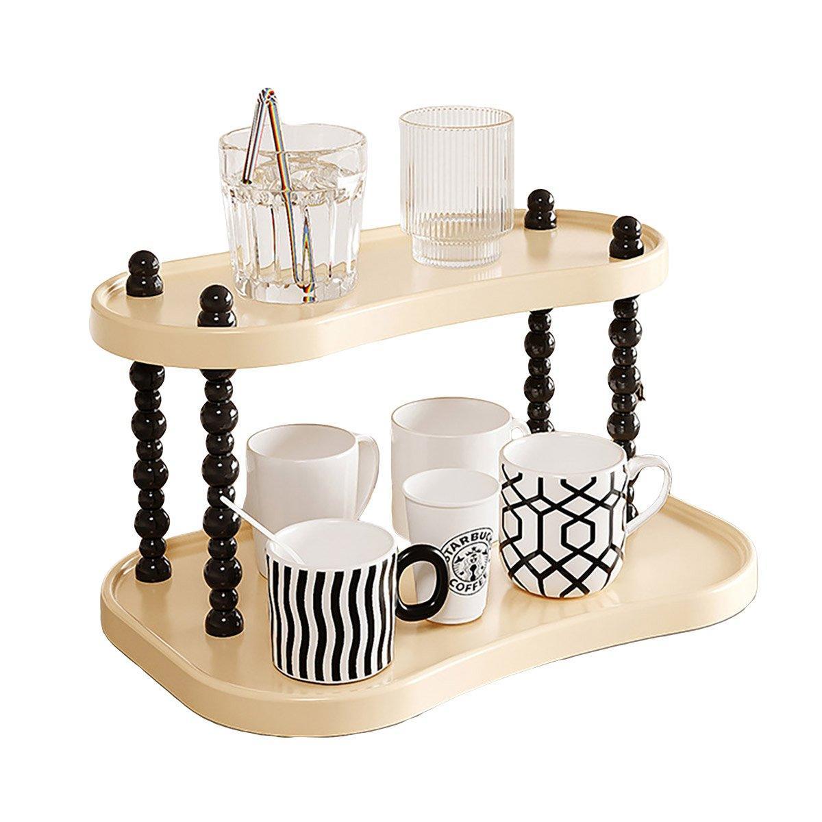 Cup Rack Mug Display Shelf Kitchen Organizer Bar Mug Holder Storage Stand - 2 - Layer - Factory Direct Shop