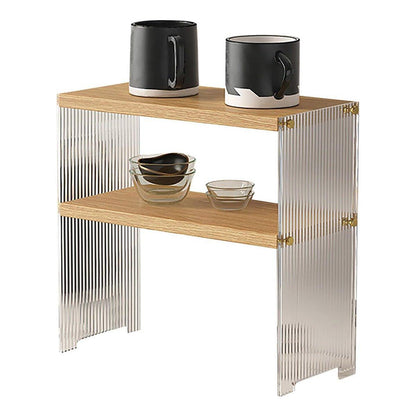 Acrylic Desktop Cup Holder Multi - Purpose Portable Storage Organizer For Home - Brown - Factory Direct Shop