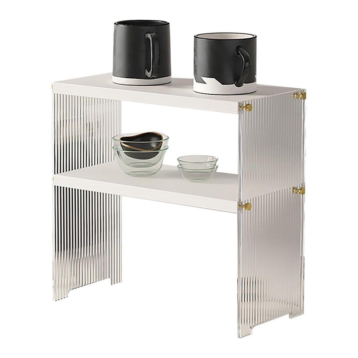 Acrylic Desktop Cup Holder Multi - Purpose Portable Storage Organizer For Home - Brown - Factory Direct Shop