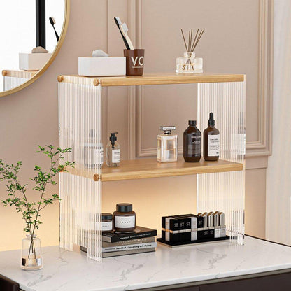 Acrylic Desktop Cup Holder Multi - Purpose Portable Storage Organizer For Home - White - Factory Direct Shop