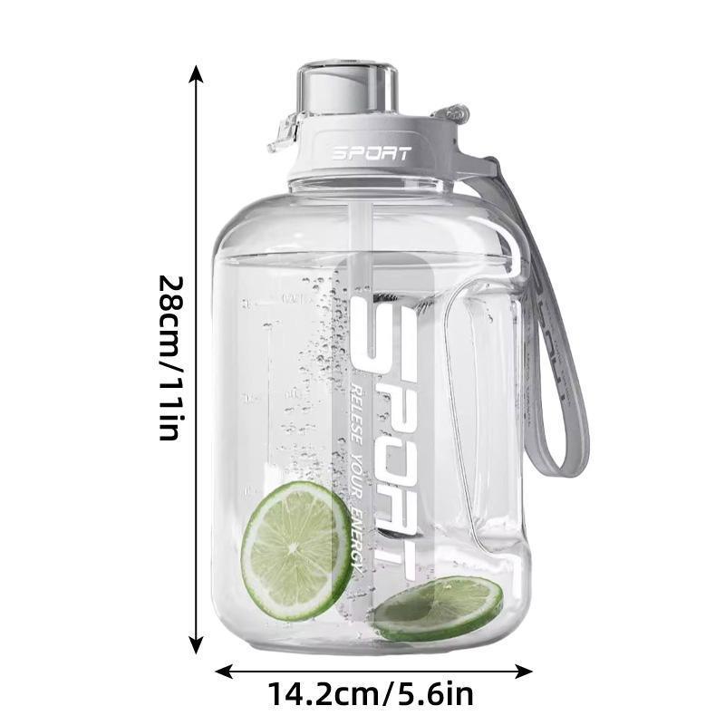 Large Capacity Water Cup Fitness Sports Water Bottle for Gym Outdoor Activities - Pink