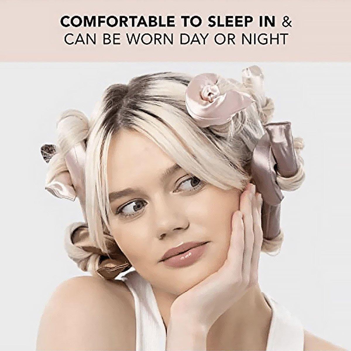 6Colours Heatless Curling Rod Foam Set Lazy Overnight Hair Rollers Big Waves Tool - Colourful