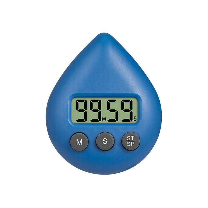 Water Drop Digital Timer Kitchen Study Alarm Countdown Electronic Clock 4 Colours - Pink