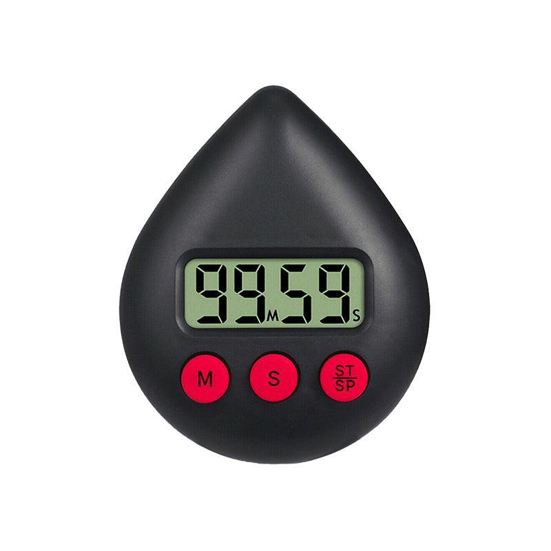 Water Drop Digital Timer Kitchen Study Alarm Countdown Electronic Clock 4 Colours - White