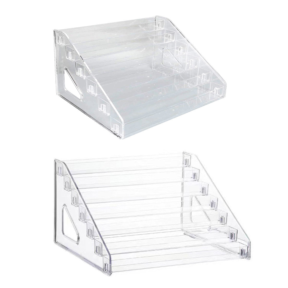 6/7 Layer Nail Polish Storage Box Multi Layer Clear Display Rack Organizer Stand - 7-Tier