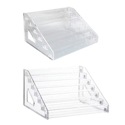 6/7 Layer Nail Polish Storage Box Multi Layer Clear Display Rack Organizer Stand - 7-Tier