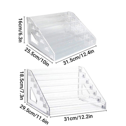 6/7 Layer Nail Polish Storage Box Multi Layer Clear Display Rack Organizer Stand - 7-Tier