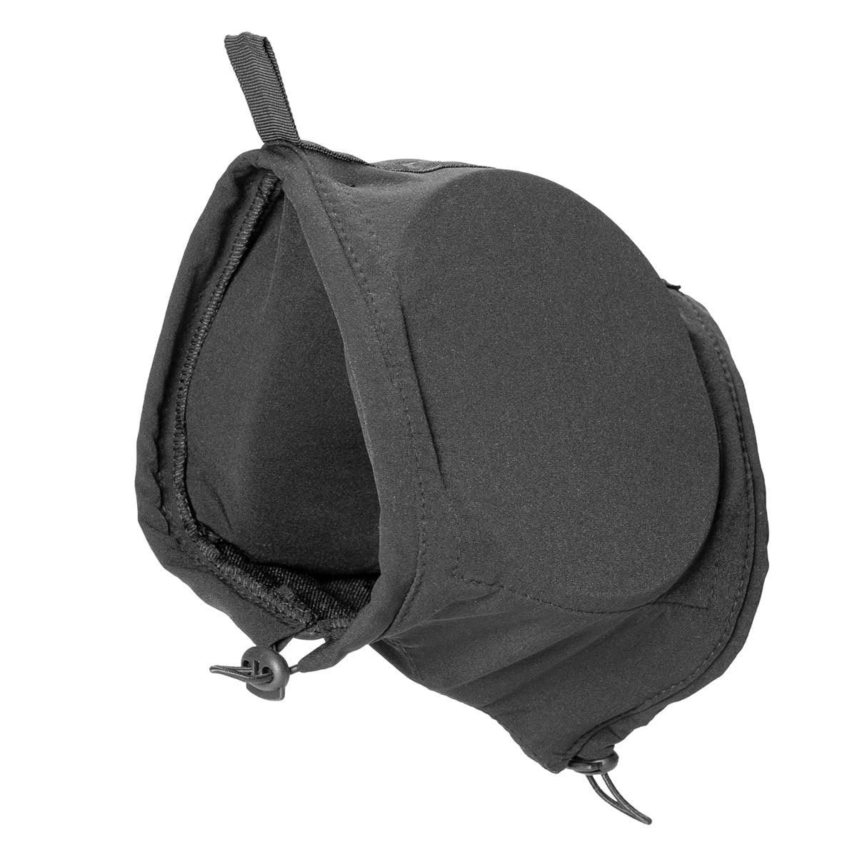 Black Adjustable Dog Ear Muffs Noise Reducing Pet Headwrap Protective Ear Cover - S