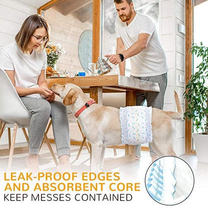 Male Dog Diapers Physiological Pants for Dogs Leakproof Diaper Pants Male Pets - M-10PCS