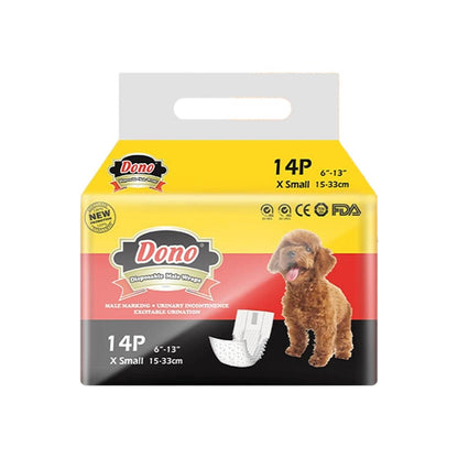 Male Dog Diapers Physiological Pants for Dogs Leakproof Diaper Pants Male Pets - M-10PCS