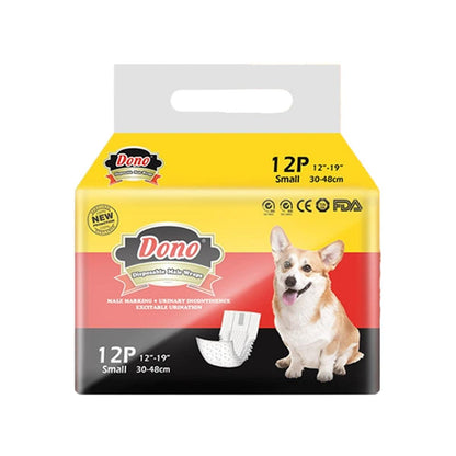 Male Dog Diapers Physiological Pants for Dogs Leakproof Diaper Pants Male Pets - M-10PCS