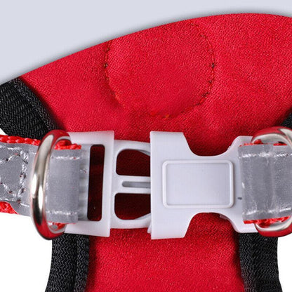 Dog Harness Cat Lead Puppy Leash Vest Mesh Breathe Adjustable Braces Small Pet Pink - XXS