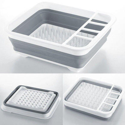 Home Master Collapsible Dish Drainer Small Spaces Camping Caravan 34CM X 28.5CM