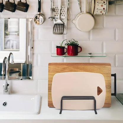 Home Kitchen Chopping Board Draining Rack Multifunction Storage Shelf Organizer
