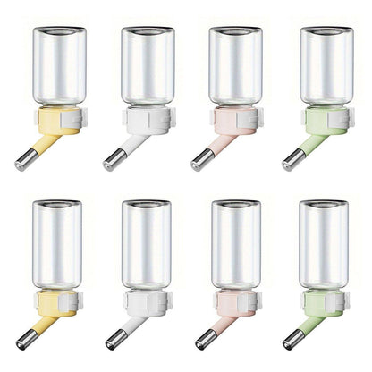 Pet Water Bottle for Hamster Guinea Pig Rabbit Vacuum Drinking Feeder Kettle - 80ml-Green